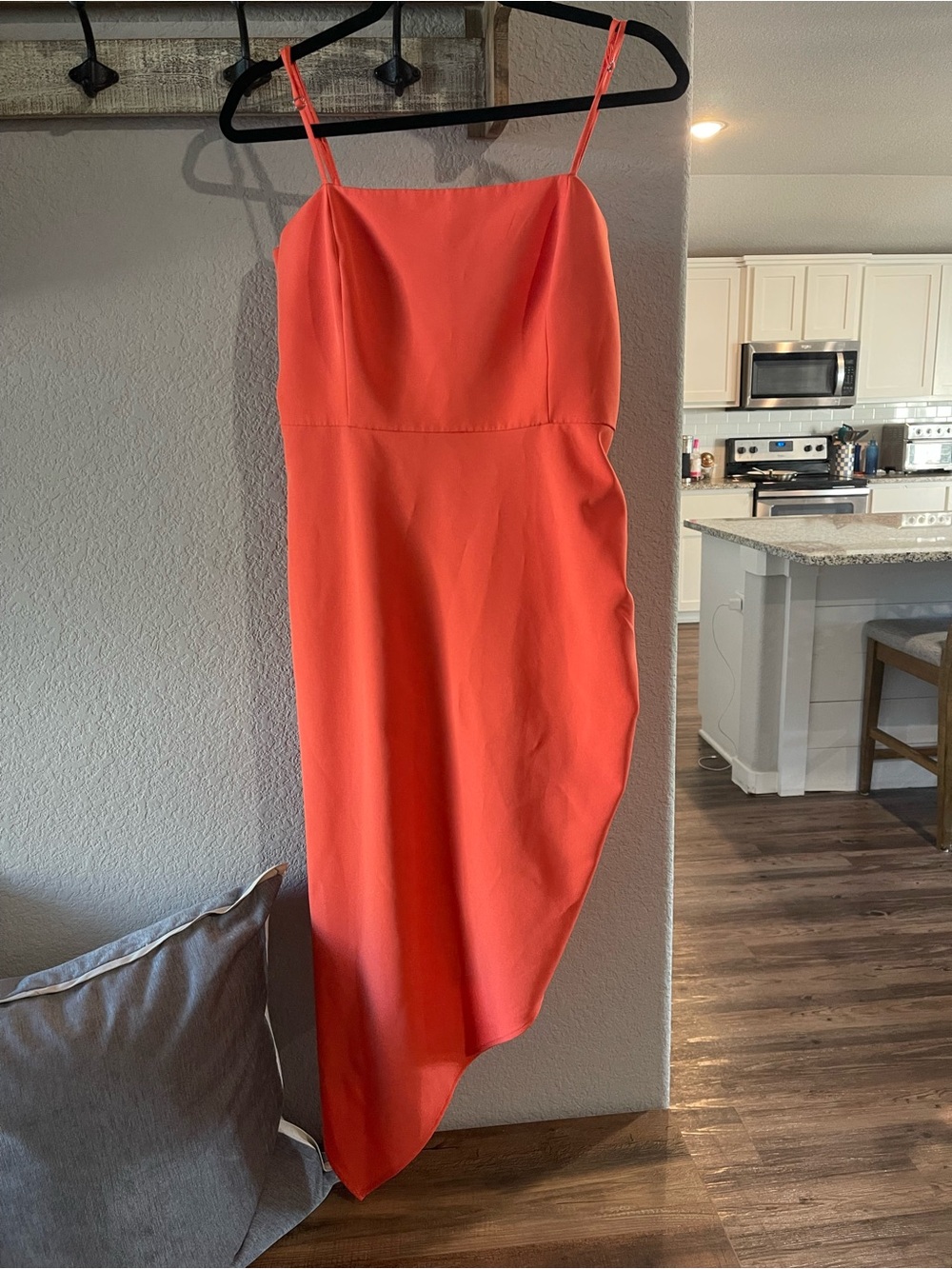 Gianni Bini Coral Asymmetrical Slip Dress